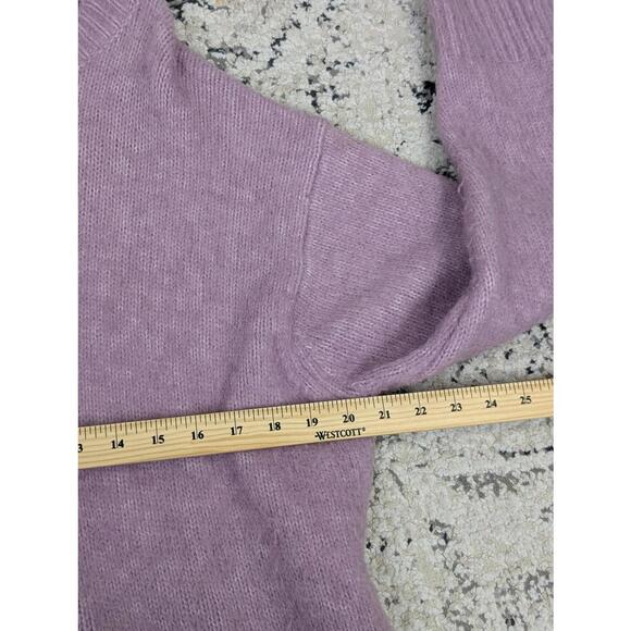 Zara Women's Oversized Purple Sweater Size Medium Slouchy Grunge Bohemian - Picture 5 of 7